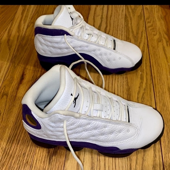 Air Jordan 13 Retro GS LAKERS Size 5Y - Picture 5 of 7